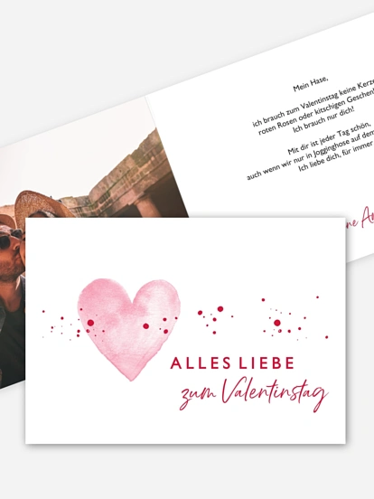 Karte zum Valentinstag Herzensmoment