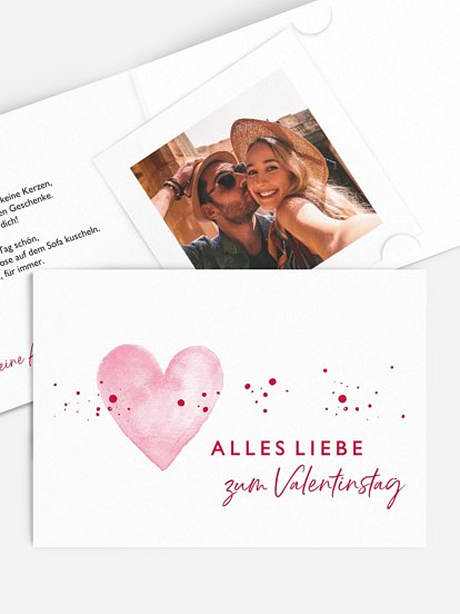 Karte zum Valentinstag Herzensmoment