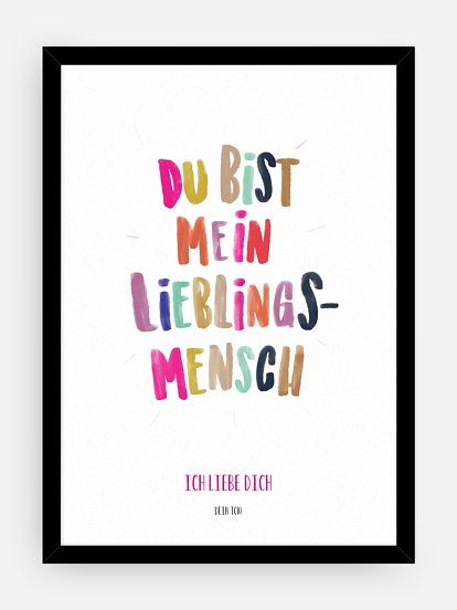 Poster Valentinstag Lieblingsmensch