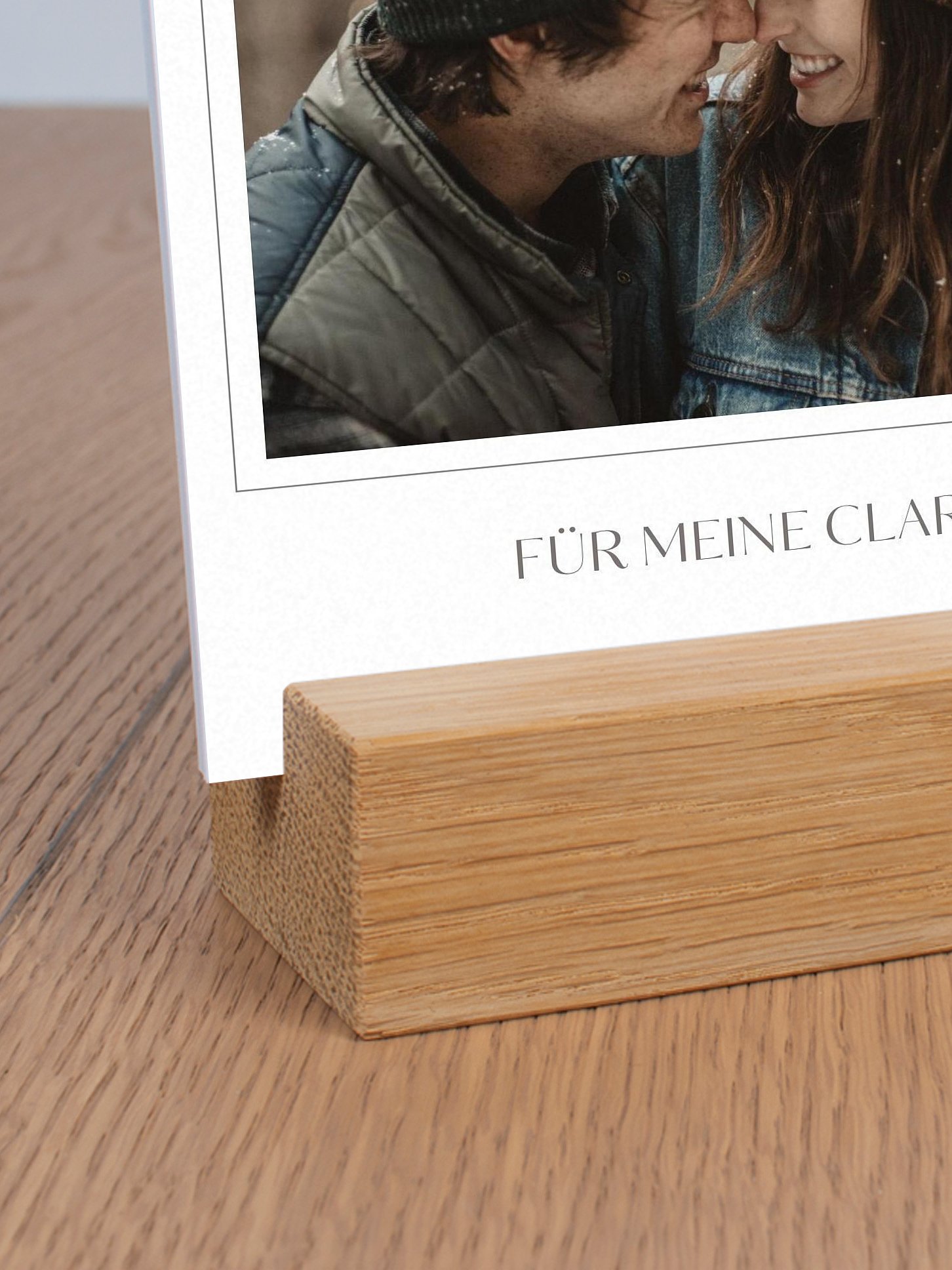 Fotohalter Valentinstag Barfuß im Sand
