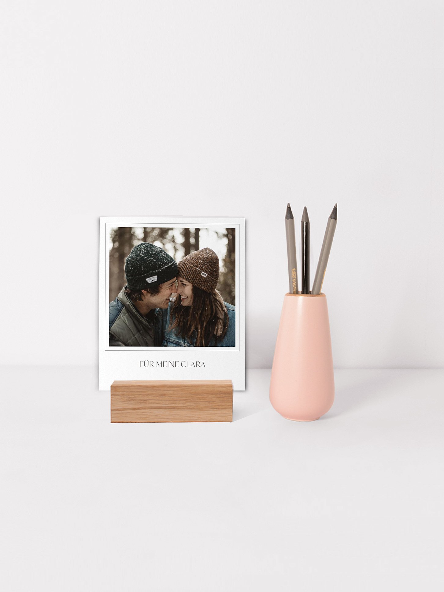 Fotohalter Valentinstag Barfuß im Sand