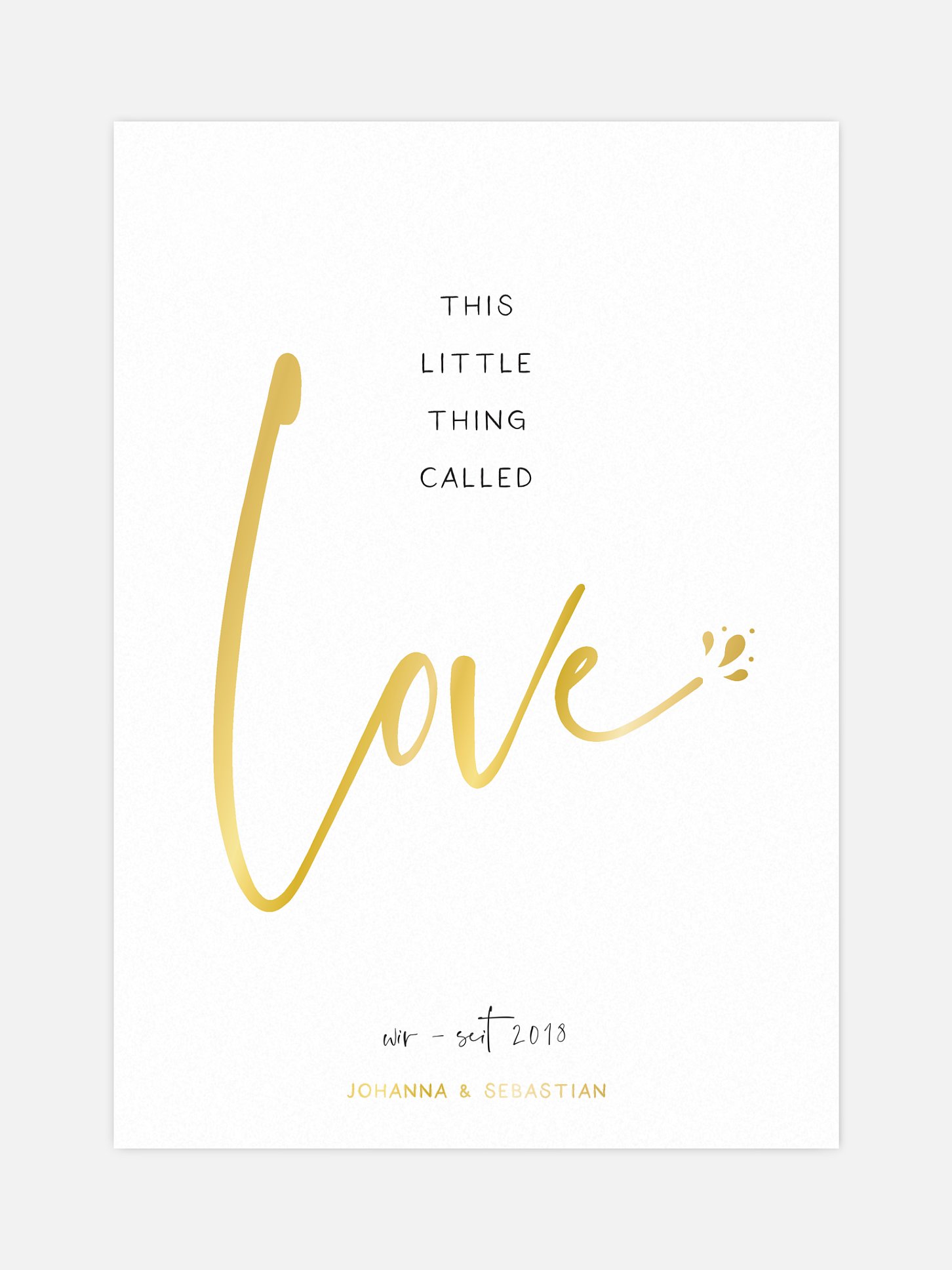 Poster Valentinstag Little Thing