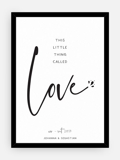 Poster Valentinstag Little Thing