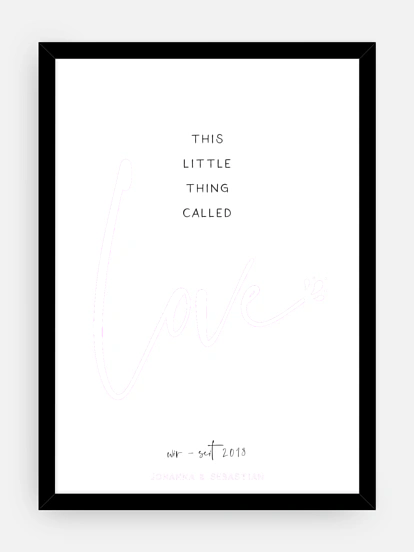 Poster Valentinstag Little Thing