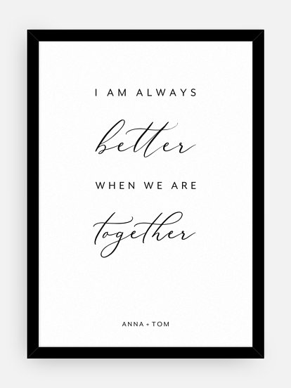 Poster Valentinstag Better Together