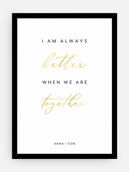 Poster Valentinstag Better Together