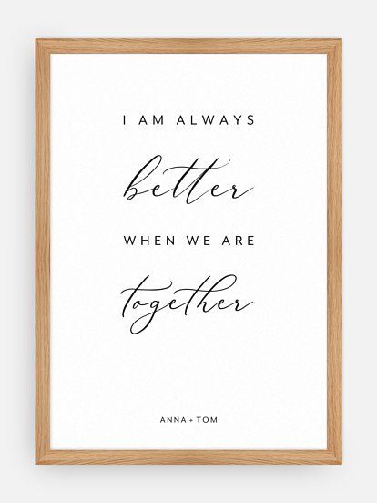 Poster Valentinstag Better Together