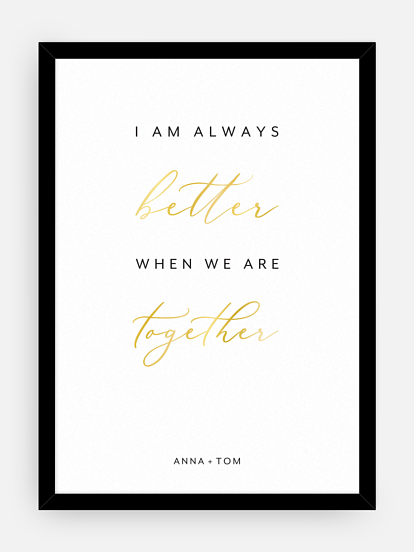 Poster Valentinstag Better Together