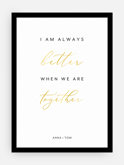 Poster Valentinstag Better Together