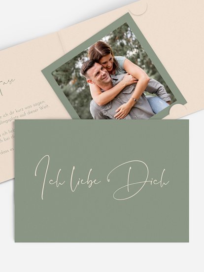 Karte zum Valentinstag Liebesbrief