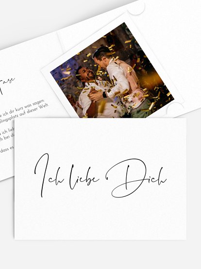 Karte zum Valentinstag Liebesbrief