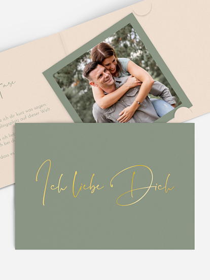 Karte zum Valentinstag Liebesbrief