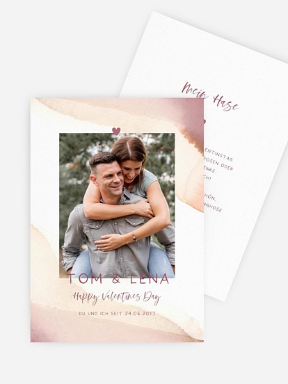 Karte zum Valentinstag Hey Love