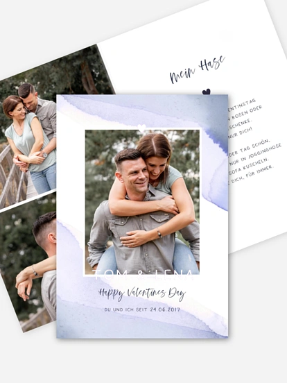 Karte zum Valentinstag Hey Love