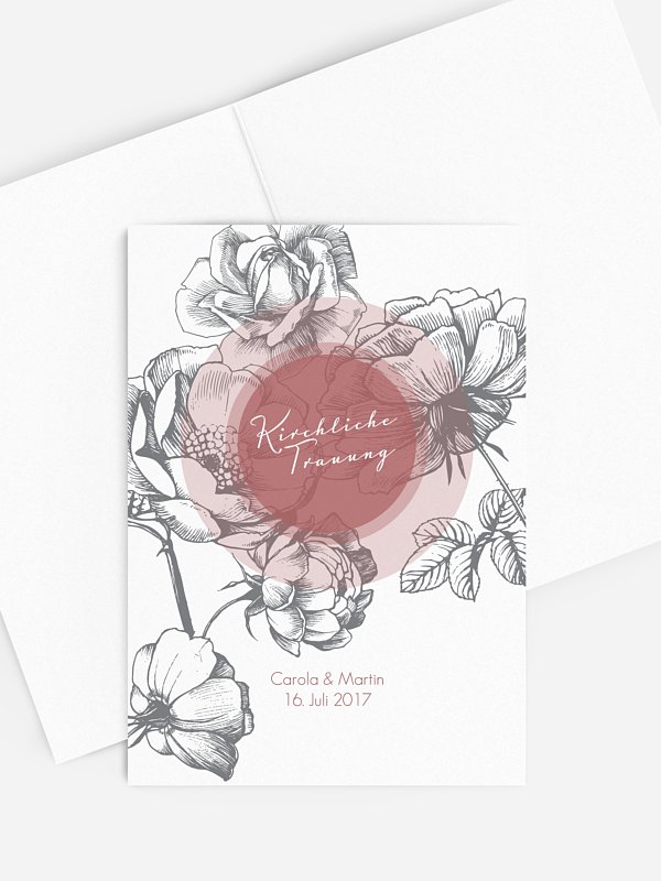 Kirchenheft Hochzeit Peony