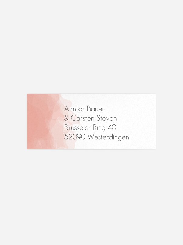 Absenderaufkleber Hochzeit Silk Colours