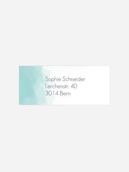 Absenderaufkleber Konfirmation und Kommunion Silk Colours