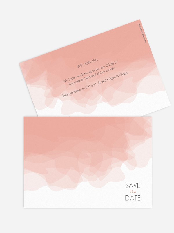 Save-the-Date Karte Silk Colours