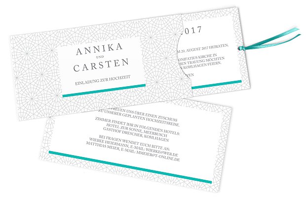 Hochzeitseinladung Marrakesch
