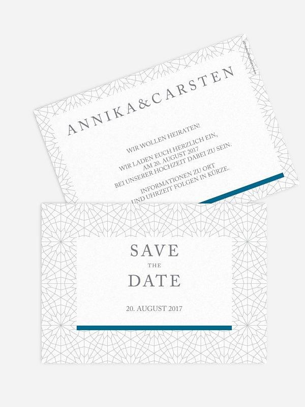 Save-the-Date Karte Marrakesch