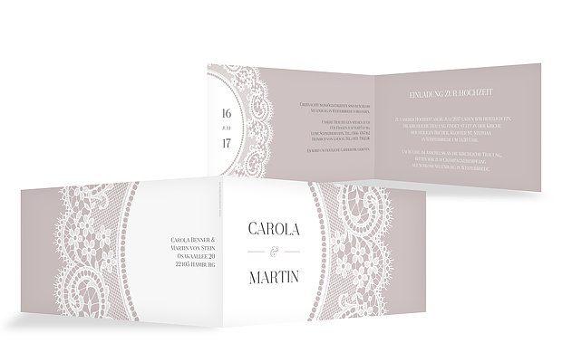Hochzeitseinladung Chantilly