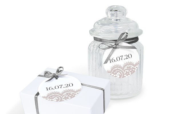 Anhänger mit Band zur Hochzeit Chantilly