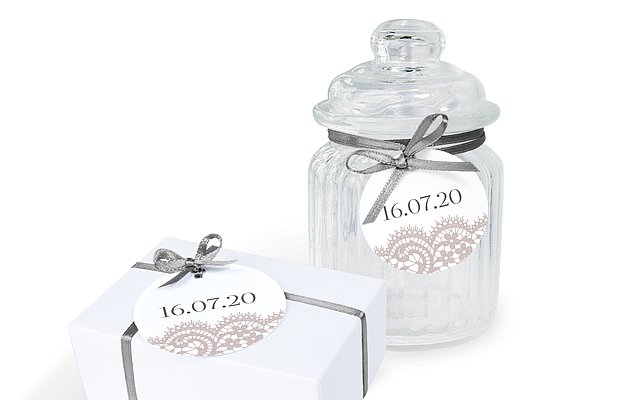 Anhänger mit Band zur Hochzeit Chantilly