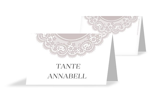 Tischkarte Hochzeit Chantilly