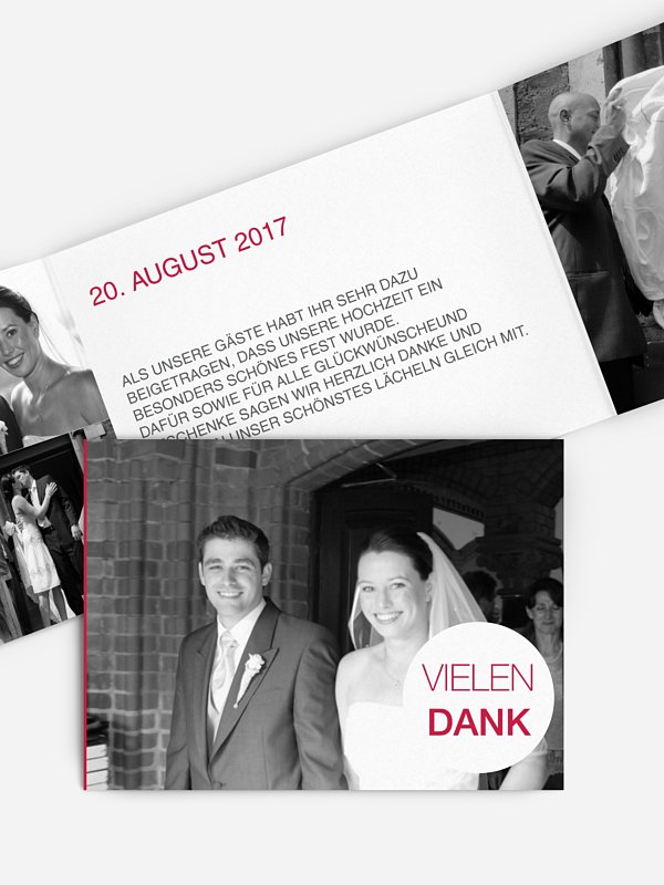 Dankeskarte Hochzeit Statement