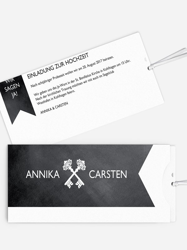 Hochzeitseinladung High Class