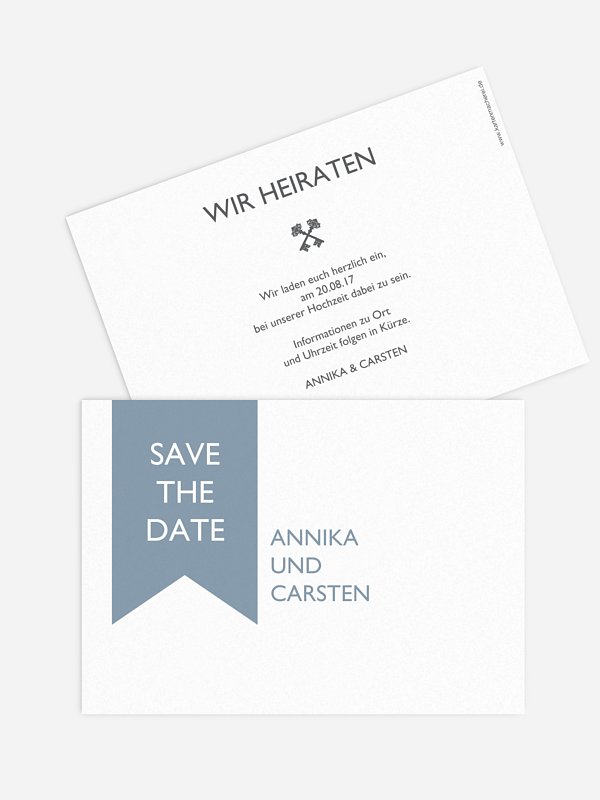 Save-the-Date Karte High Class