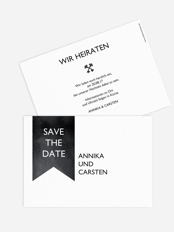 Save-the-Date Karte High Class