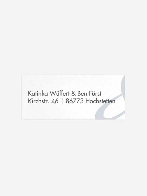 Absenderaufkleber Hochzeit Perfect Match