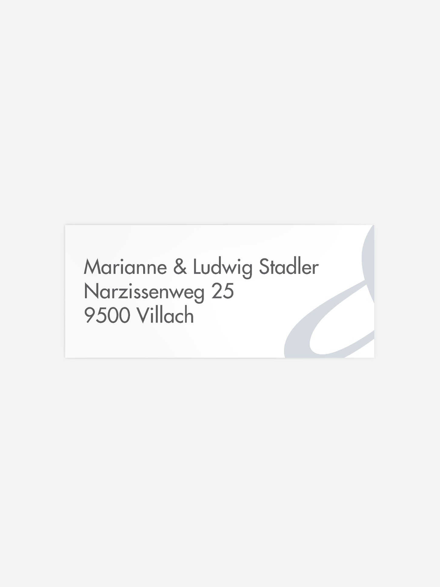 Absenderaufkleber Silberhochzeit Perfect Match