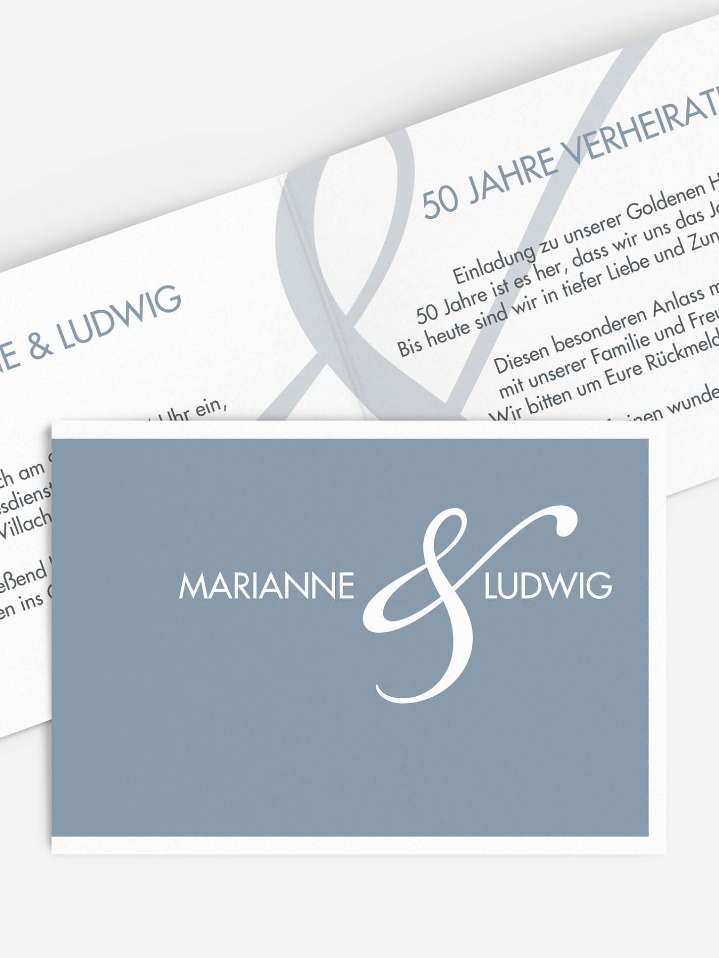 Einladung zur Goldenen Hochzeit Perfect Match