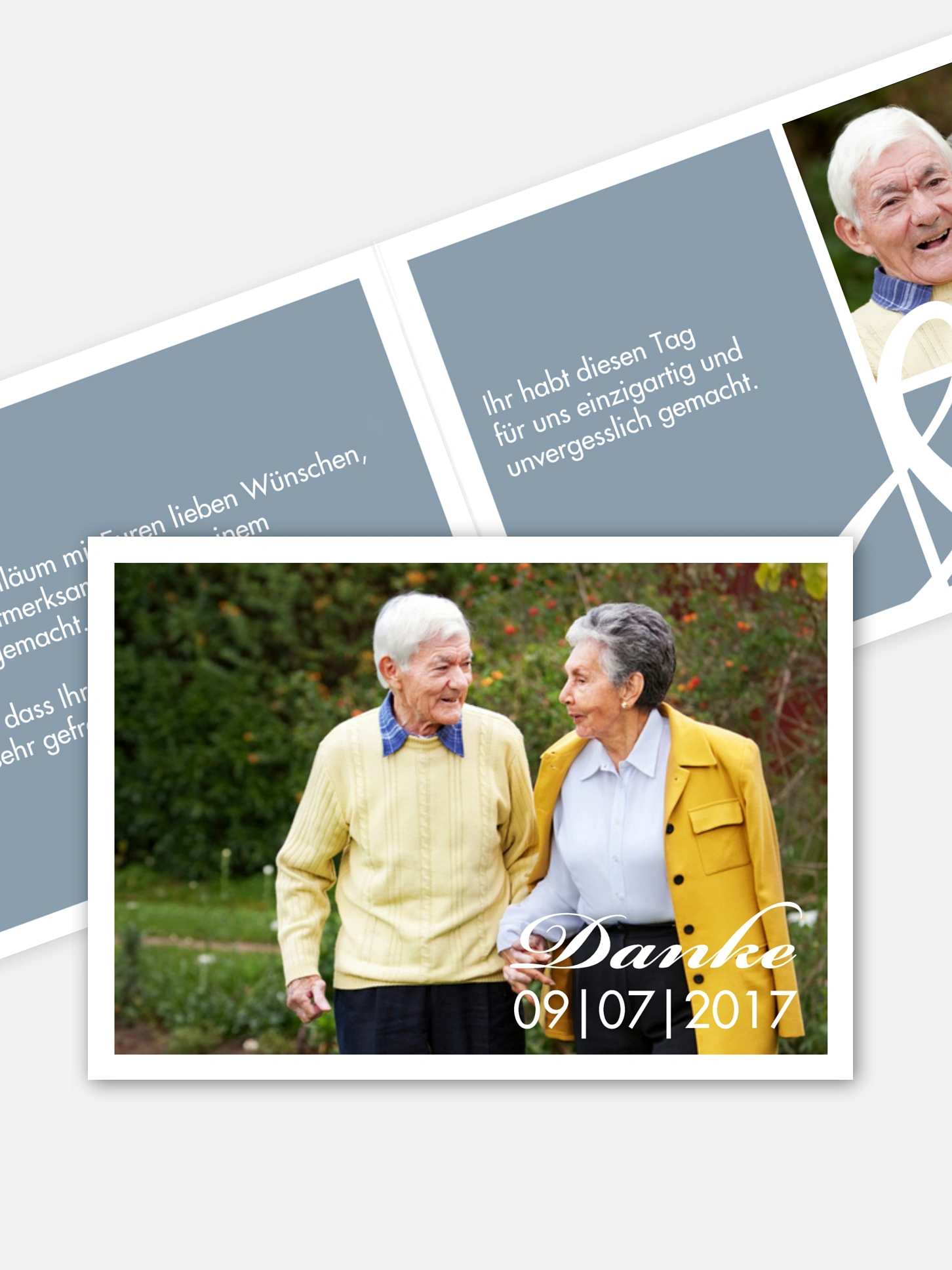 Danksagung zur Goldenen Hochzeit Perfect Match