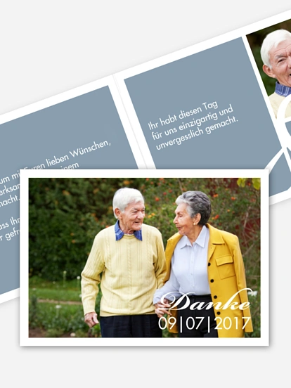Danksagung zur Goldenen Hochzeit Perfect Match