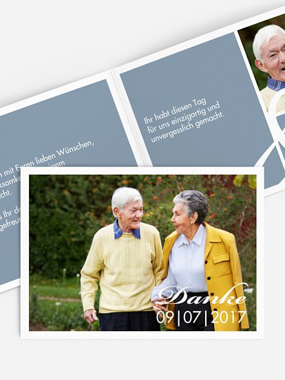 Danksagung zur Goldenen Hochzeit Perfect Match