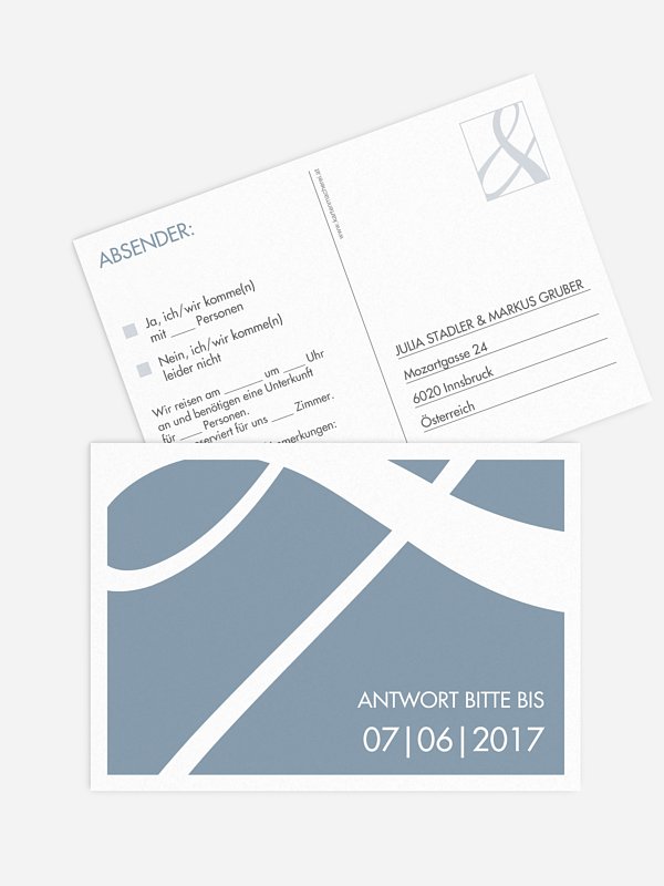 Antwortkarte Hochzeit Perfect Match