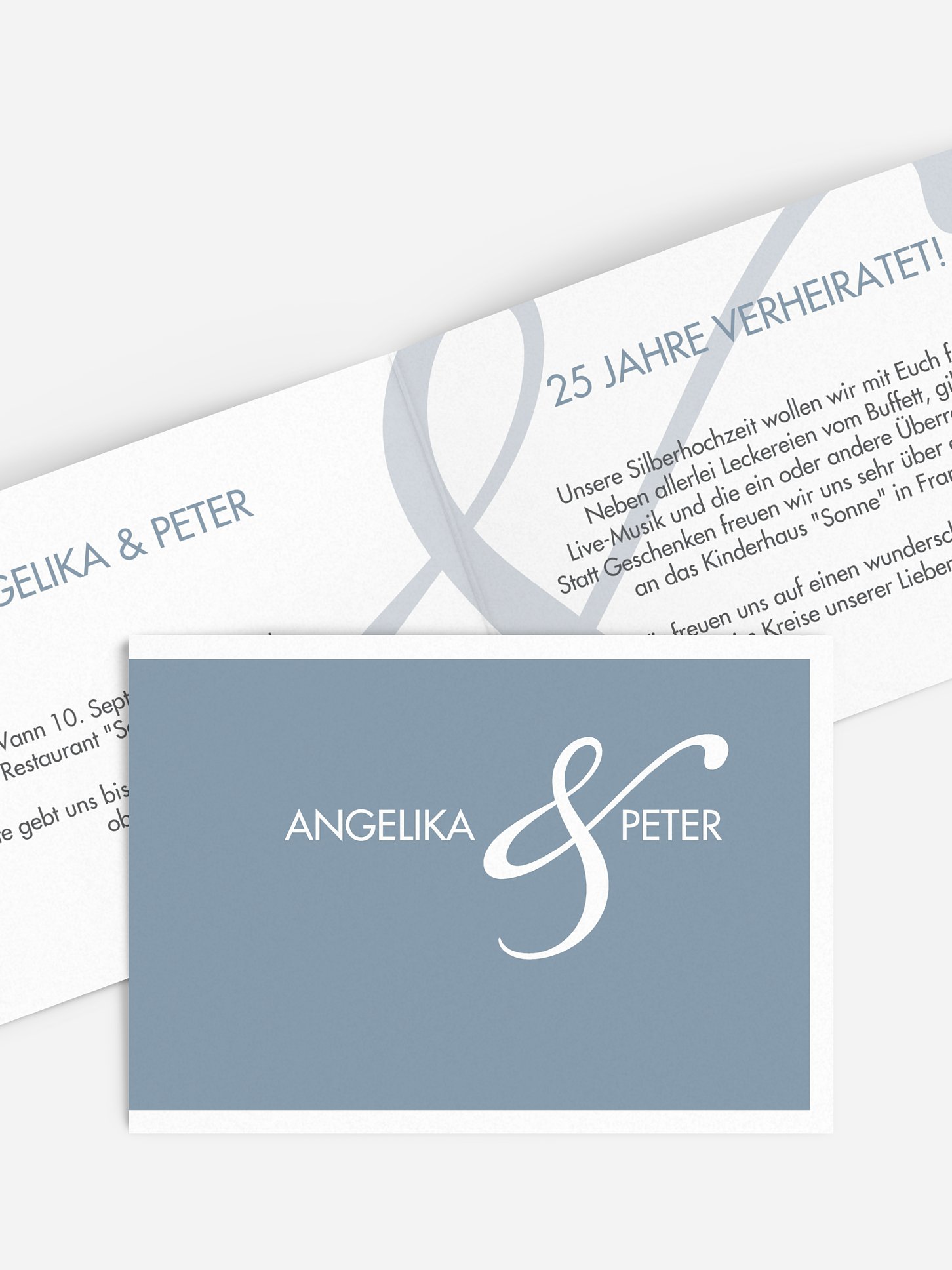 Einladung zur Silberhochzeit Perfect Match
