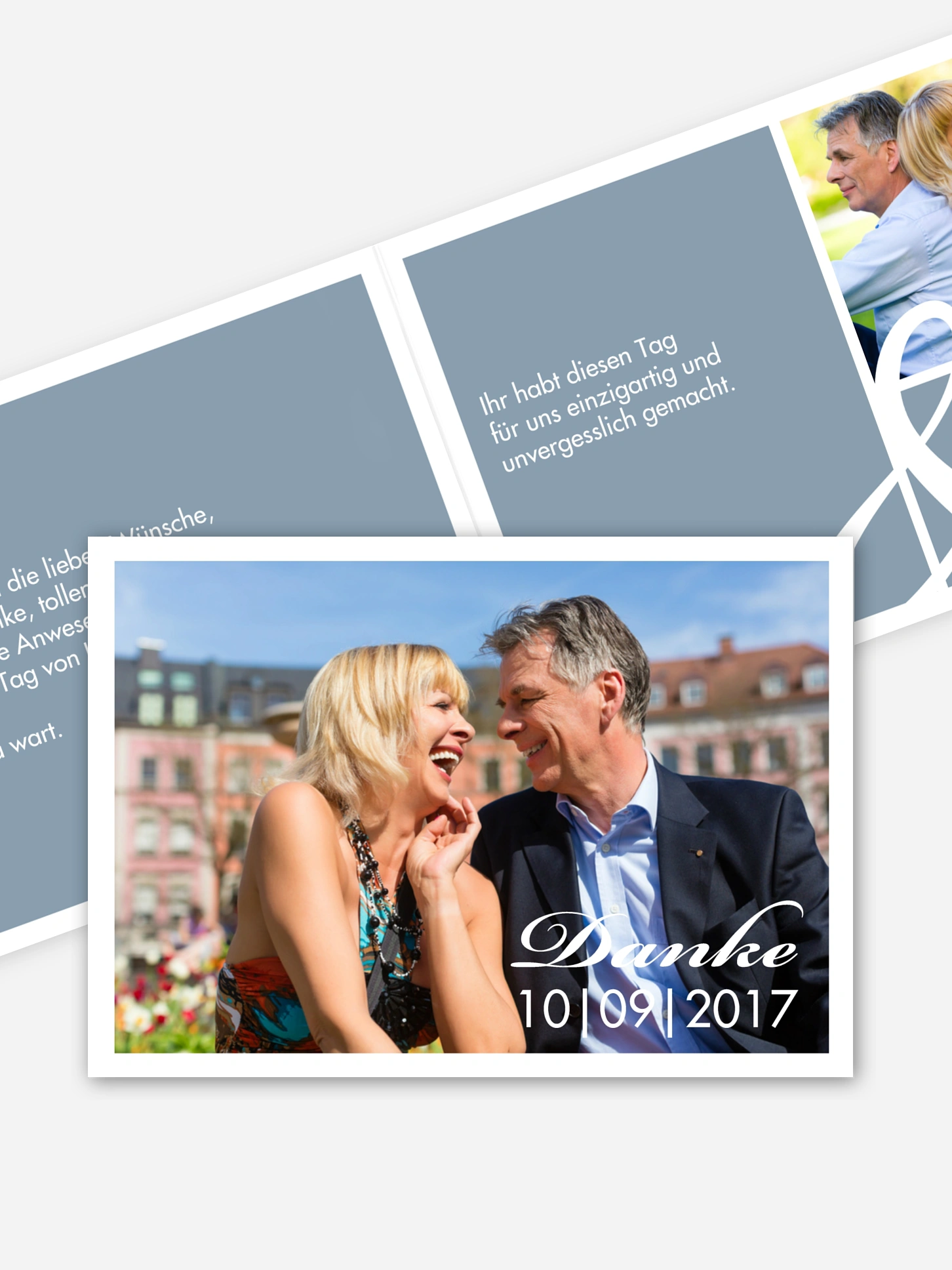 Danksagung zur Silberhochzeit Perfect Match
