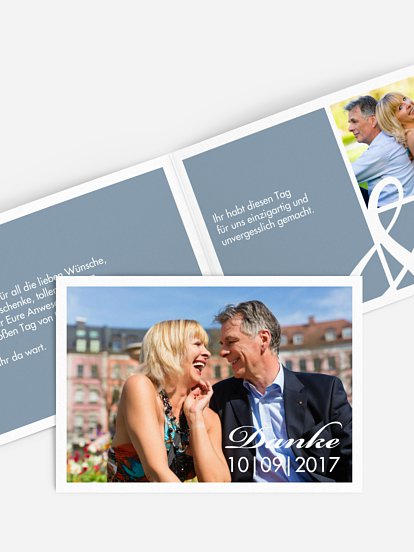 Danksagung zur Silberhochzeit Perfect Match