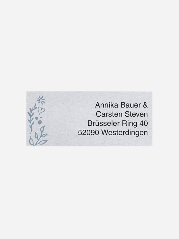 Absenderaufkleber Hochzeit Lovely Branch