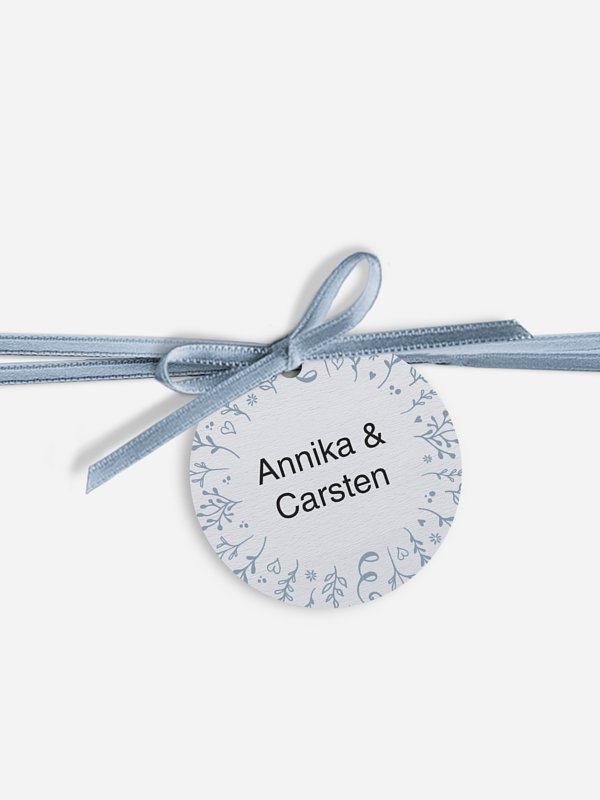 Anhänger mit Band zur Hochzeit Lovely Branch