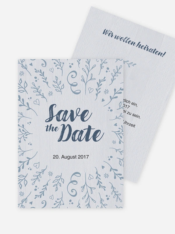 Save-the-Date Karte Lovely Branch