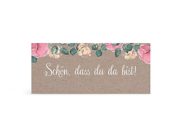 Geschenkaufkleber Hochzeit Vintage Rose