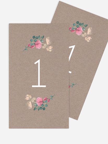 Marque Place Mariage Jardin Vintage
