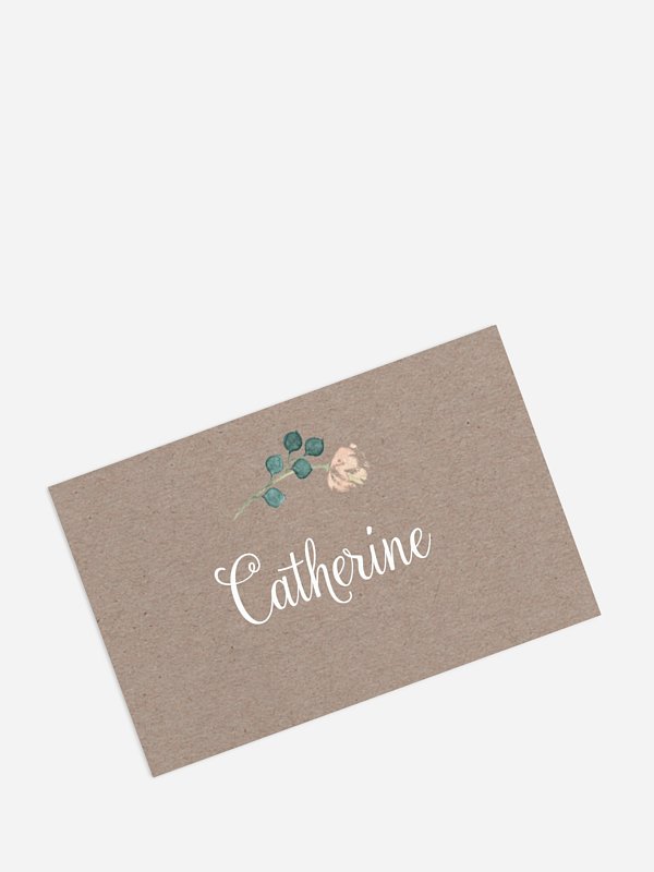 Marque-place mariage Jardin vintage