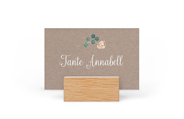 Tischkarte Hochzeit Vintage Rose