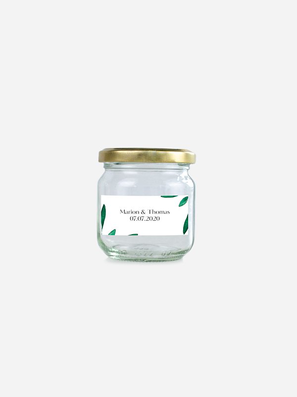 Étiquette cadeau mariage Botanique